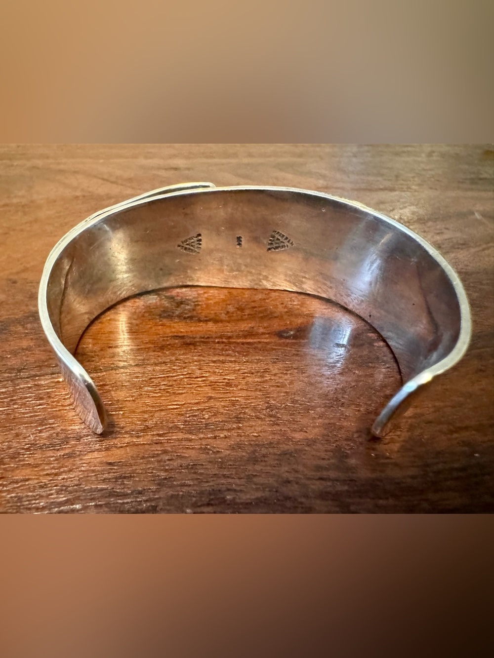VTG Taxco Sterling Silver Cuff w/Turquoise Heavy Statement Bracelet Mexico 70g - Picture 6 of 11